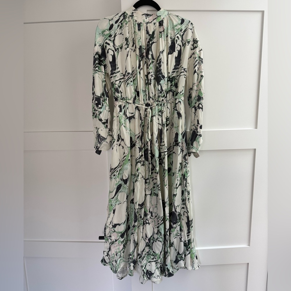 ASOS Edition Oversized Midi Dress in Marble Print